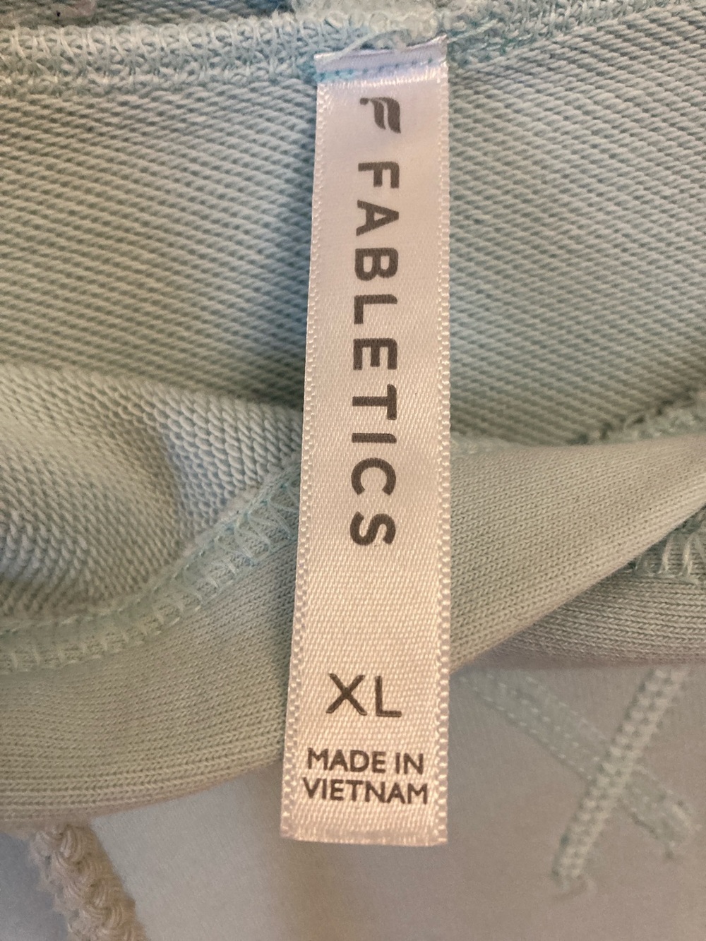 Light Blue Fabletics Hoodie Sweatshirt - Picture 2 of 7